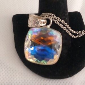 40ct natural mystic topaz pendant 🤗💜😻